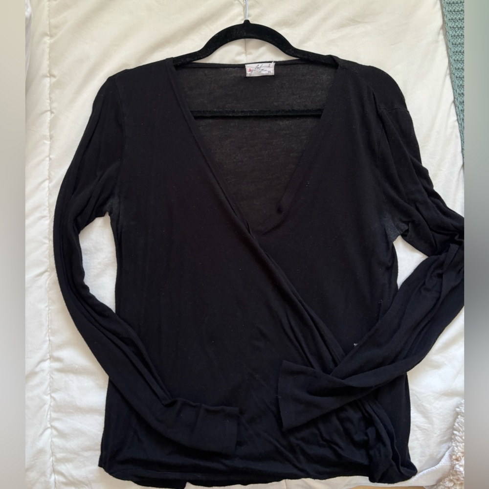 Vneck black Longsleeve